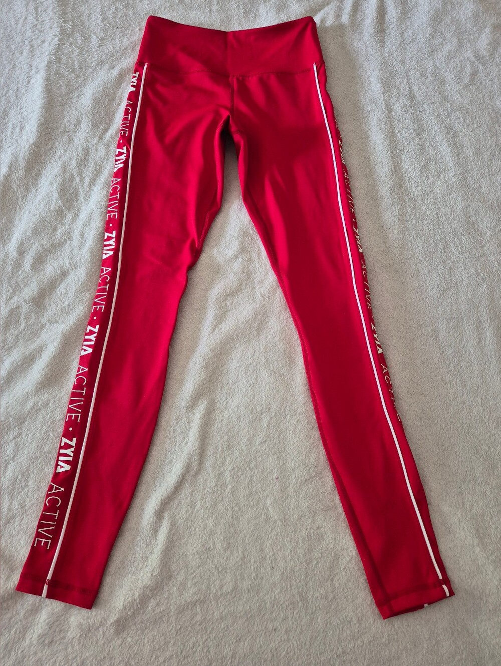Zyia Active logo 7/8 24" leggings Red